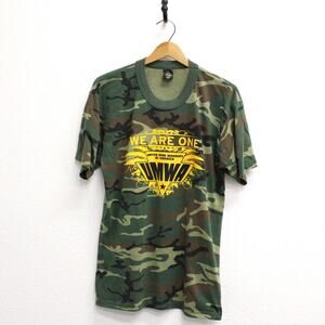 Vintage United Mine Workers of America Camouflage T Shirt Large